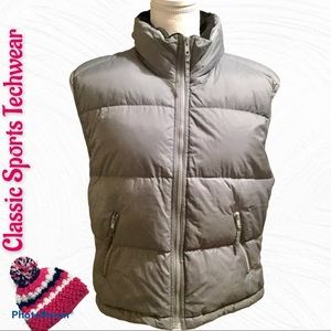 Classic Sports Techwear Silver Down Filler Vest